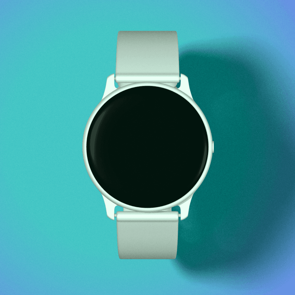 Watch background with blank screen