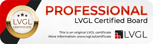 Professional LVGL certificate for gen4-ESP32-50CT