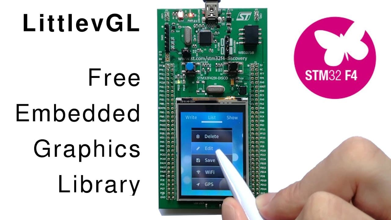 LVGL Demo on STM32F429 Discovery Board