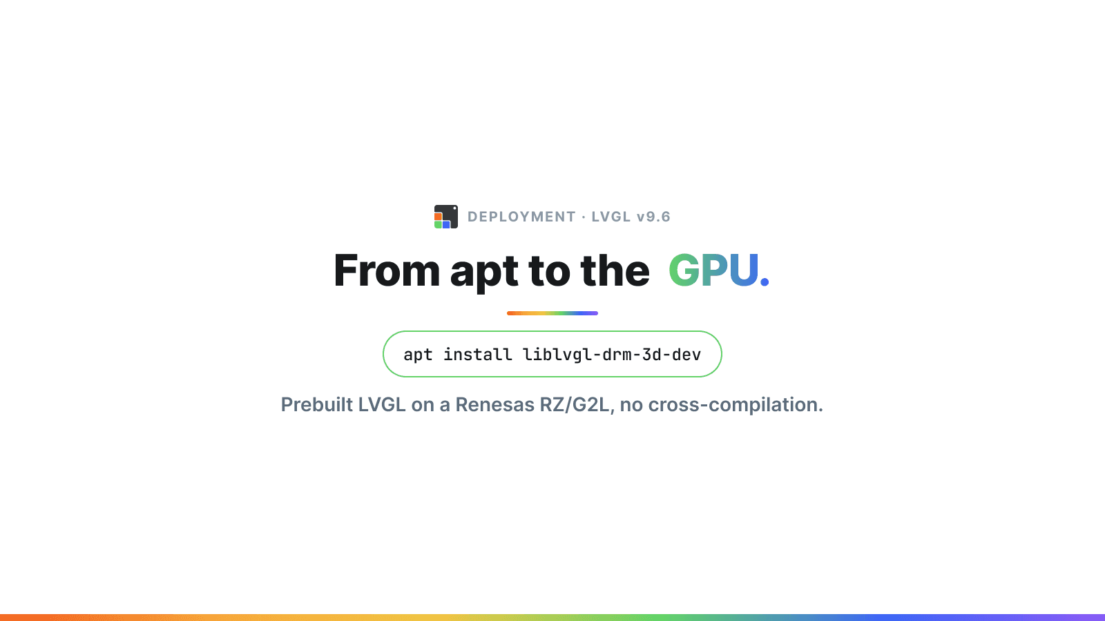 LVGL with Ubuntu on the RZ/G2L