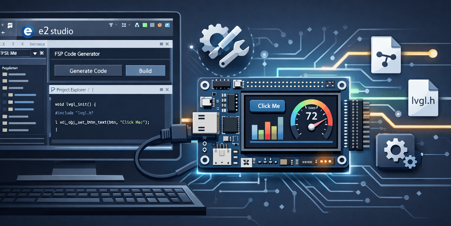 Using a Custom LVGL Version in e² studio with FSP