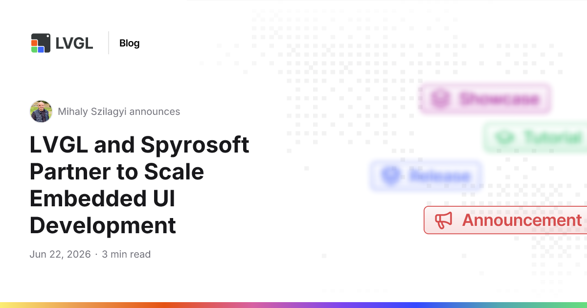 LVGL and Spyrosoft Partner to Scale Embedded UI Development | Blog
