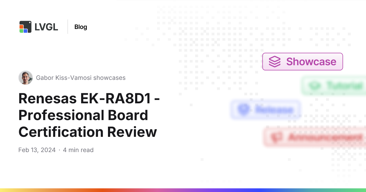 Renesas EK-RA8D1 - Professional Board Certification Review | Blog