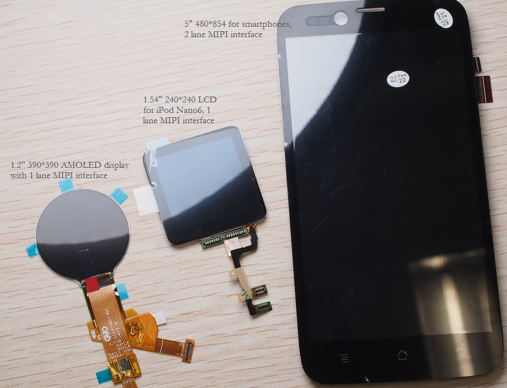 各种 MIPI 显示屏
