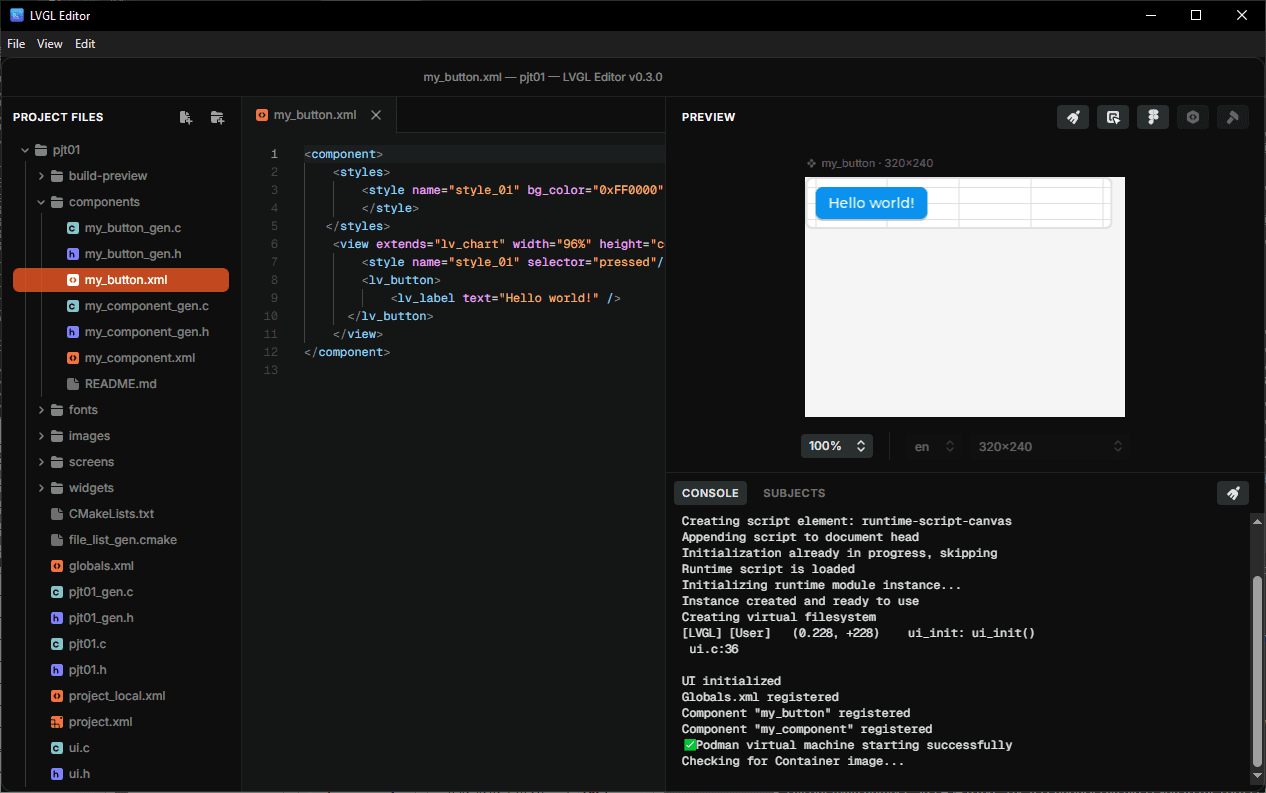 LVGL Pro User Interface