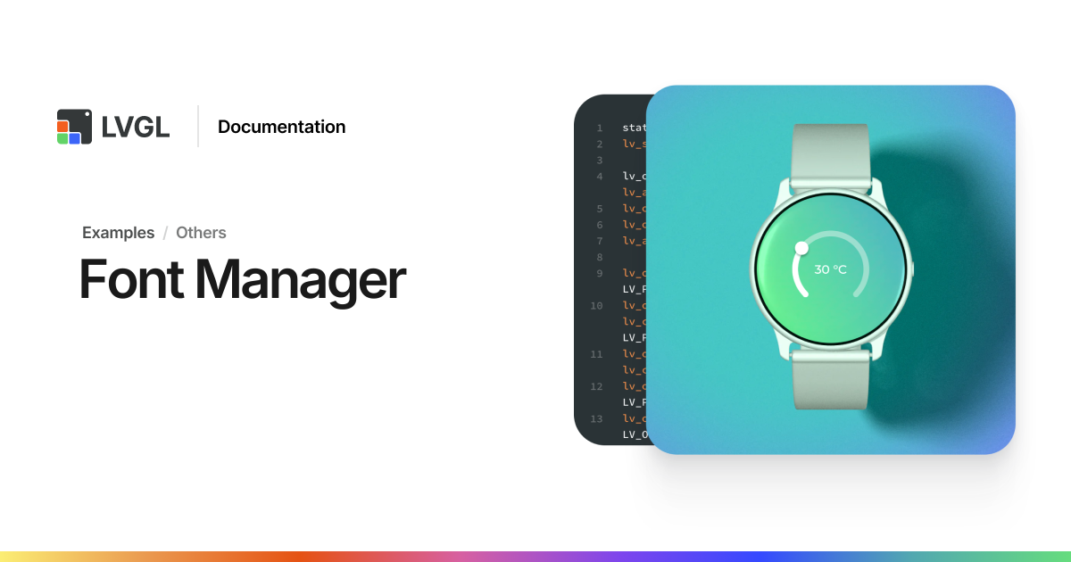 Font Manager | LVGL Open