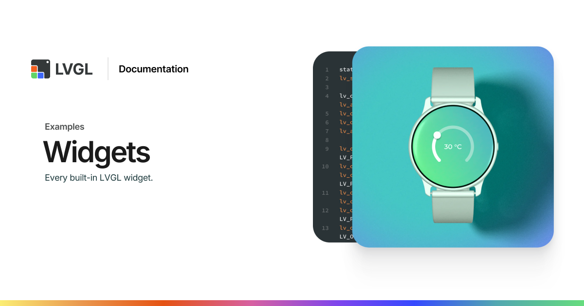 Widgets | LVGL Open