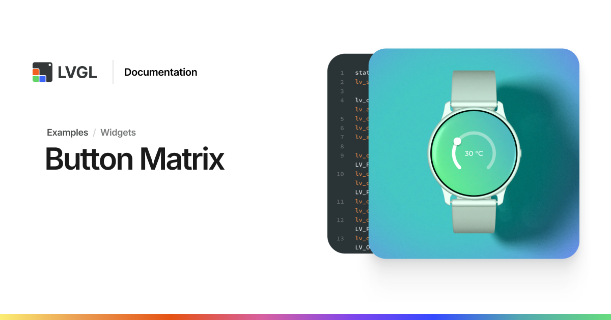 Button Matrix | LVGL Open