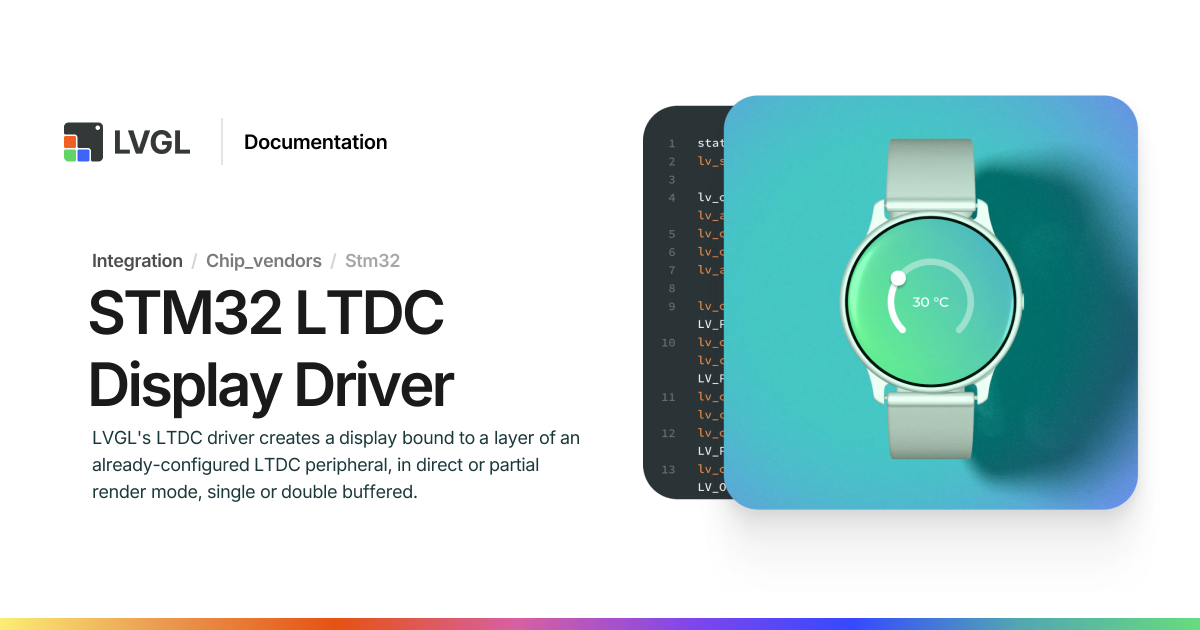STM32 LTDC Display Driver | LVGL Open