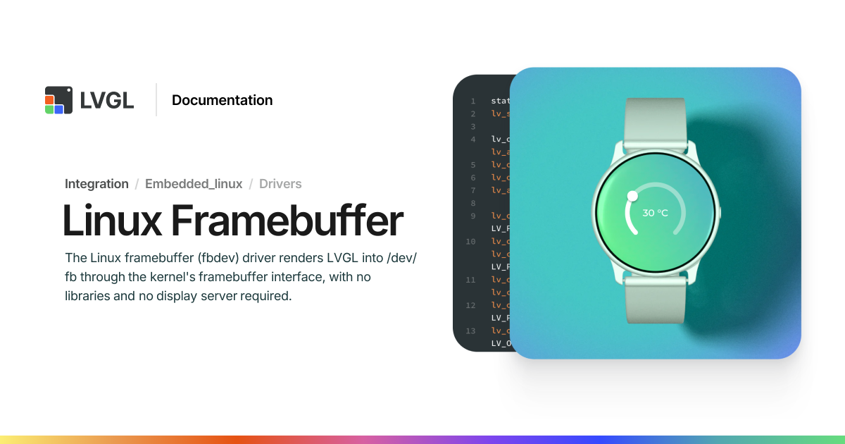 Linux Framebuffer | LVGL Open