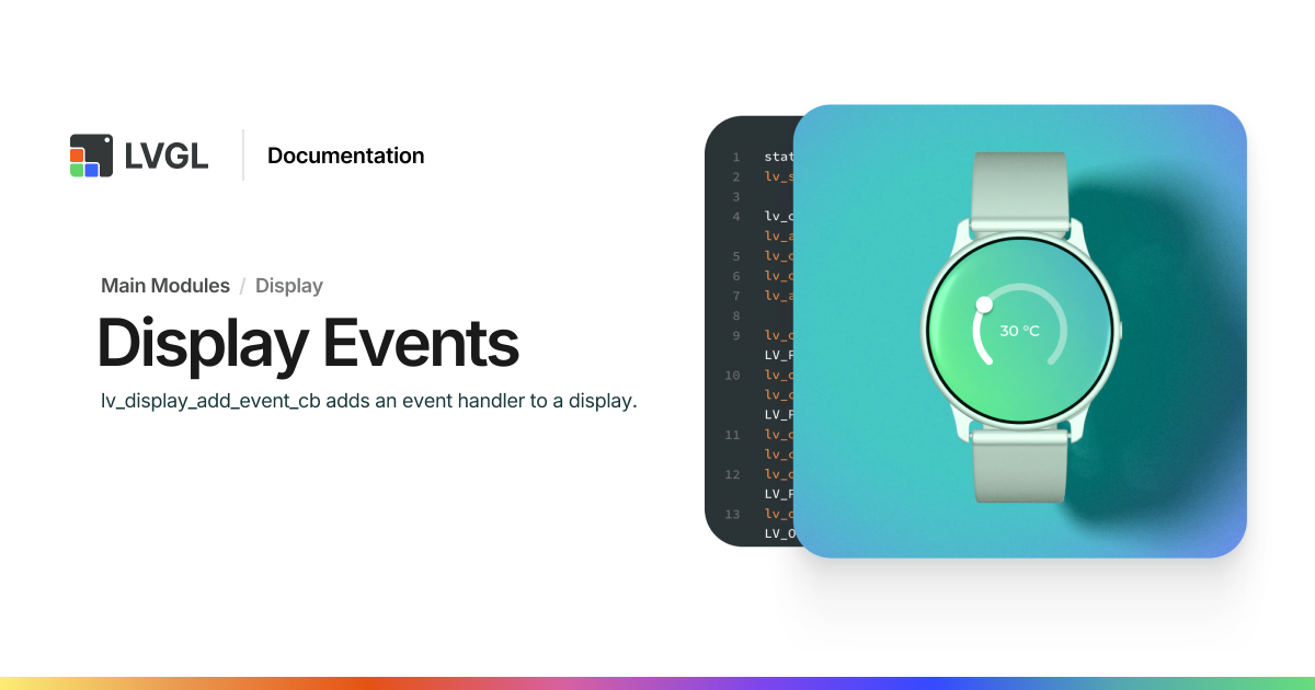 Display Events | LVGL Open