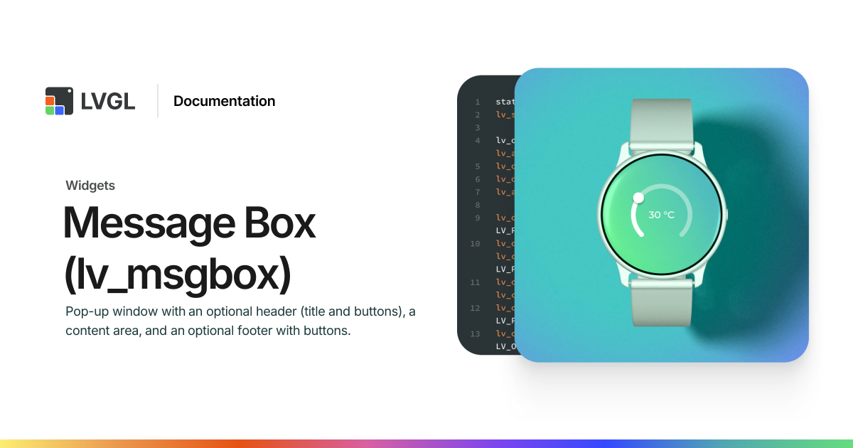 Message Box (lv_msgbox) | LVGL Open