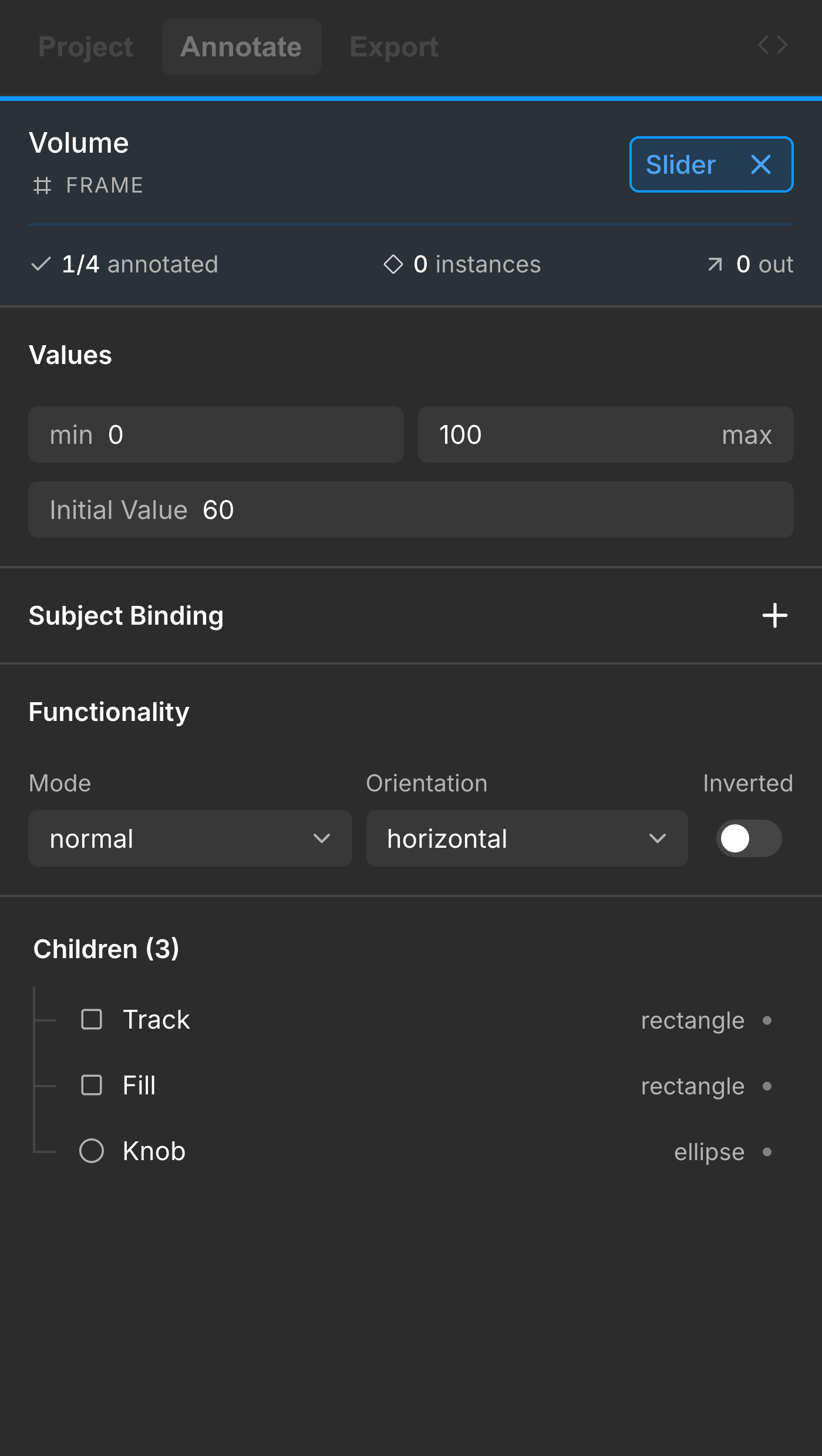 Annotate mode with a layer selected