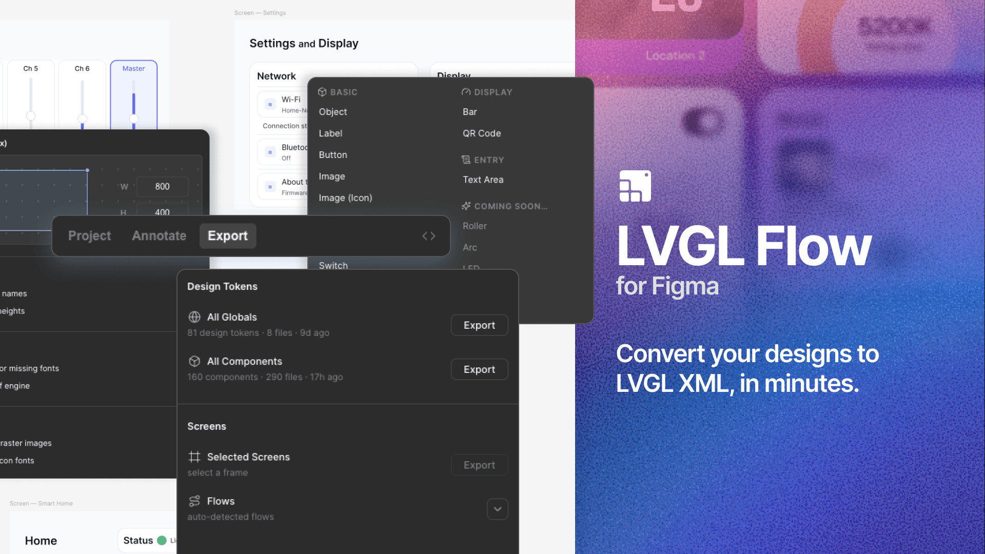 LVGL Flow for Figma: convert your designs to LVGL XML in minutes