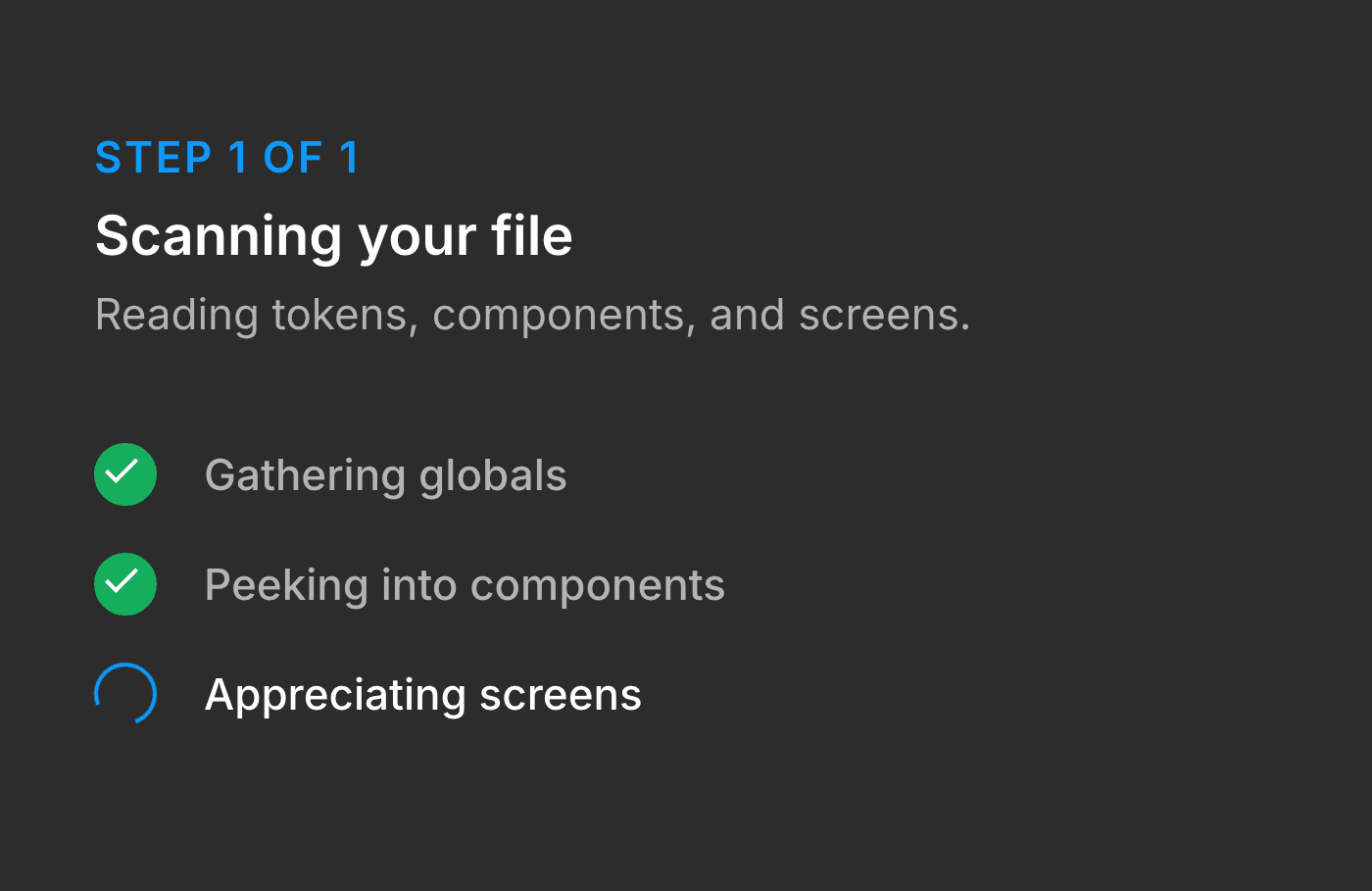 The LVGL Flow wizard scanning a Figma file