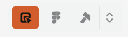 The preview toolbar with Inspector, Figma, and build buttons