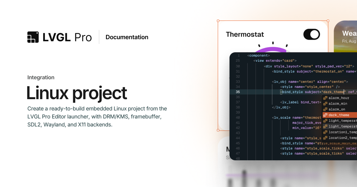 Linux project | LVGL Pro