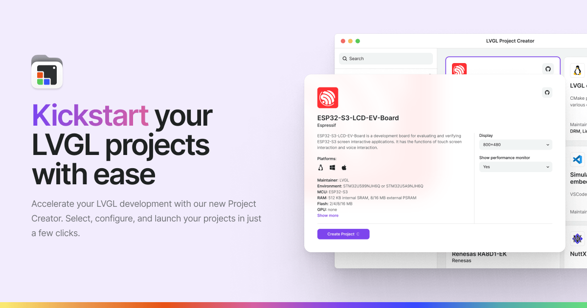 Lvgl download project creator